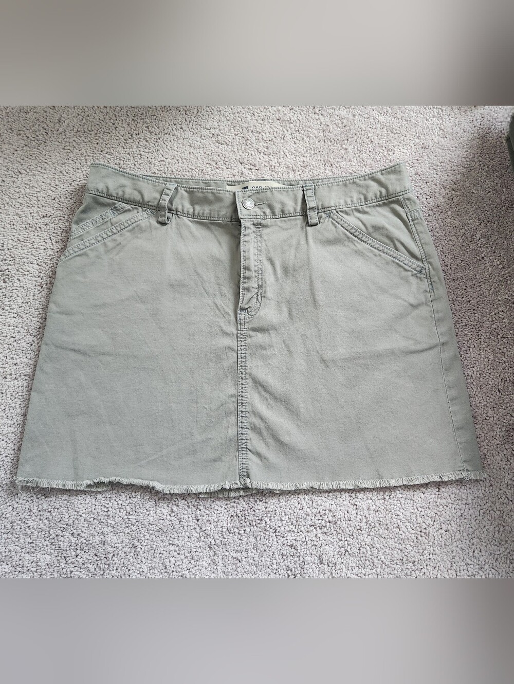 GAP Jeans Light Olive Green Stretch Skirt